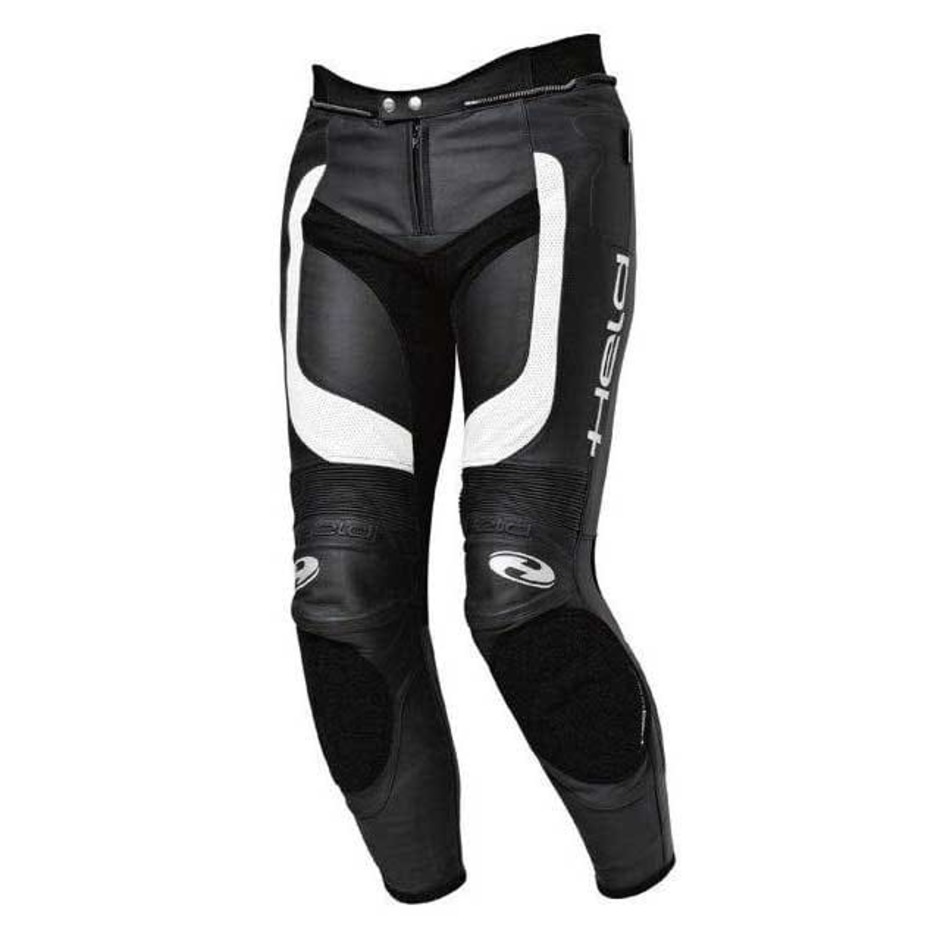 Held Lane II Pants Donna - Pantaloni In Pelle Morbida Con Protezioni SAS-TEC, Rinforzi In Kevlar, Cerniera Di Collegamento